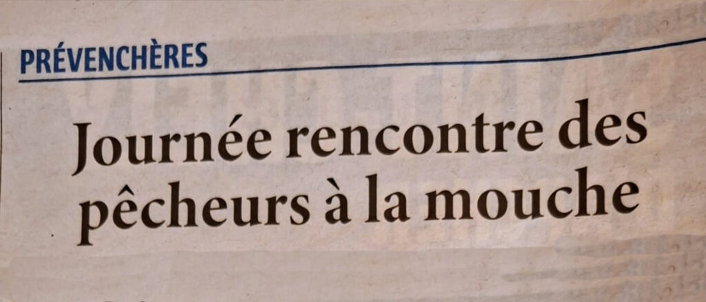 Rencontre pêcheurs à la mouche du 13 juin 2026